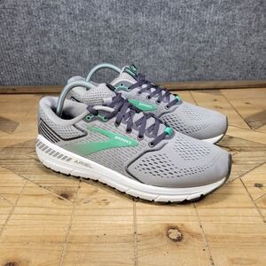 Brooks Ariel 20 Running Shoes Women's Size 10 Medium (B) Gray Green Guiderails